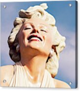 0243 Forever Marilyn Monroe Statue Acrylic Print