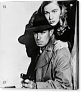 Alan Ladd And Veronica Lake In This Gun For Hire -1942-. #1 Acrylic Print