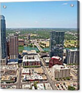 Austin Texas Aerial Of A Cityscape #1 Acrylic Print