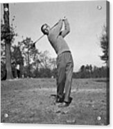 Ben Hogan Swinging Golf Club #1 Acrylic Print