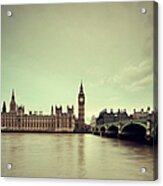 Big Ben & Parliament In London #1 Acrylic Print