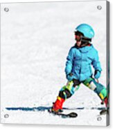 Boy Skiing #1 Acrylic Print