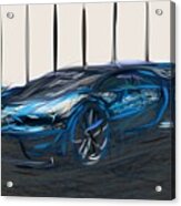 Bugatti Vision Gran Turismo Drawing #2 Acrylic Print
