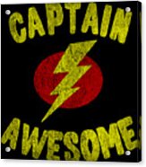 Captain Awesome Vintage #1 Acrylic Print