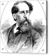 Charles Dickens, 19th Century English #1 Acrylic Print