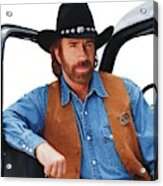 Chuck Norris In Walker, Texas Ranger -1993-. #1 Acrylic Print