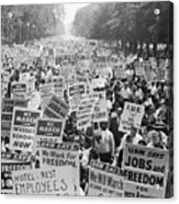 Civil Rights March On Washington #1 Acrylic Print