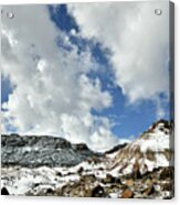 Clouds Over Ruby Mountain And Colorado National Monument #1 Acrylic Print