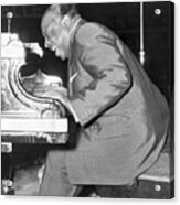Canvas Count Basie Playing Piano Art print POSTER 
