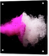 Explosion Of Colored Powder #1 Acrylic Print