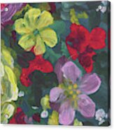 Floral Impressionistic Pattern  #1 Acrylic Print