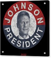 Gary Johnson For President 2012 Vintage #1 Acrylic Print