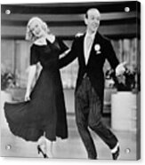 Ginger Rogers And Fred Astaire Dancing #1 Acrylic Print