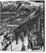 Gondola Over Aspen #1 Acrylic Print