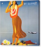 Hawaii Travel Poster #1 Acrylic Print