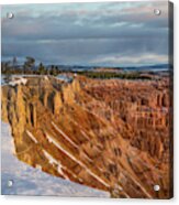 Hoodoos In Winter, Bryce Canyon National Park, Utah #1 Acrylic Print