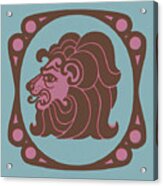 Leo Zodiac Symbol #1 Acrylic Print