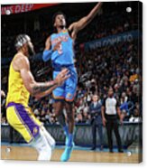 Los Angeles Lakers Vs Oklahoma City Acrylic Print