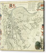 Map Of Cambridge #1 Acrylic Print