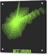Map Of West Virginia #1 Acrylic Print