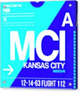 Mci Kansas City Luggage Tag I #1 Acrylic Print