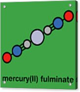 Mercury Fulminate Primary Explosive Molecule #1 Acrylic Print