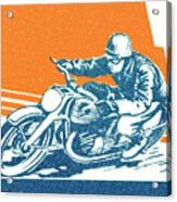 Motorcyclist #1 Acrylic Print