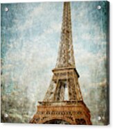 Eiffel Tower In Paris Acrylic Print