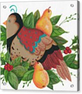 Partridge In A Pear Tree #1 Acrylic Print