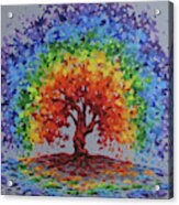 Rainbow Tree Acrylic Print