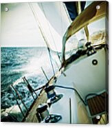 Sailing In The Wind With Sailboat #1 Acrylic Print