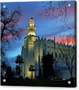 St. George Utah Temple #1 Acrylic Print