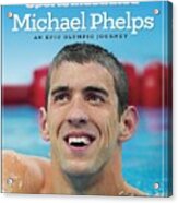 Usa Michael Phelps, 2008 Summer Olympics Sports Illustrated Cover #1 Acrylic Print