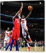 Miami Heat V Philadelphia 76ers Acrylic Print
