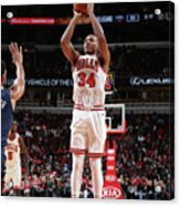 New Orleans Pelicans V Chicago Bulls #14 Acrylic Print