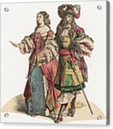 17th Century Fashion Acrylic Print