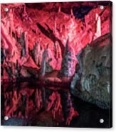 Pathway Underground Cave In Forbidden Cavers Near Sevierville Te #18 Acrylic Print