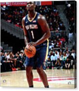 New Orleans Pelicans V Atlanta Hawks #19 Acrylic Print