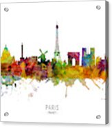 Paris France Skyline #19 Acrylic Print