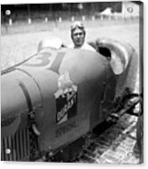 1920s Durant Special With Driver At Indy 500 Acrylic Print