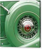 1934 Packard Twelve Spare Tire Detail Acrylic Print