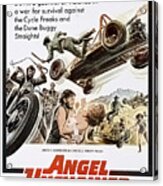 1960s Angel Unchained Movie Poster Acrylic Print
