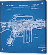 1966 Ar15 Assault Rifle Patent Print, M-16, Blueprint Acrylic Print