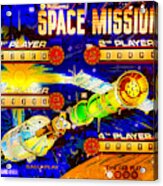 1976 Space Mission Pinball Acrylic Print