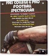 1983 College & Pro Football Spectacular Sports Illustrated Cover Acrylic Print