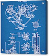 1992 3d Printer Patent Print Blueprint Acrylic Print