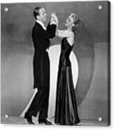 Fred Astaire And Ginger Rogers Dancing #2 Acrylic Print