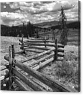 Idaho Mountain Fences #1 Acrylic Print