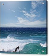 Man Surfing On Beach #2 Acrylic Print
