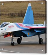 Su-35s Jet Fighter Of The Russian #2 Acrylic Print